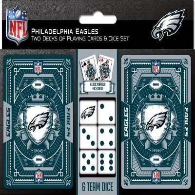Philadelphia Eagles NFL 2-Pack Playing cards &amp; Dice set Image 1