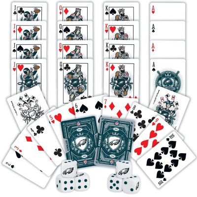 Philadelphia Eagles NFL 2-Pack Playing cards &amp; Dice set Image 2