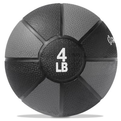 Philosophy Gym Medicine Ball, 4 LB - Weighted Fitness Non-Slip Ball Image 1