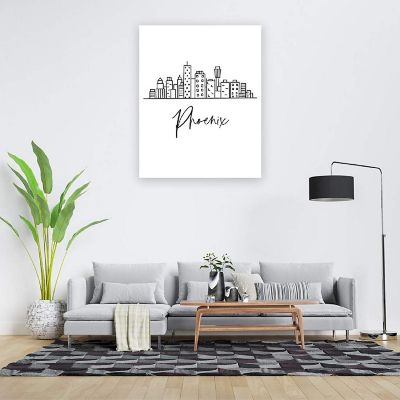 Phoenix Skyline BW 16x20in 1-Pack Image 1