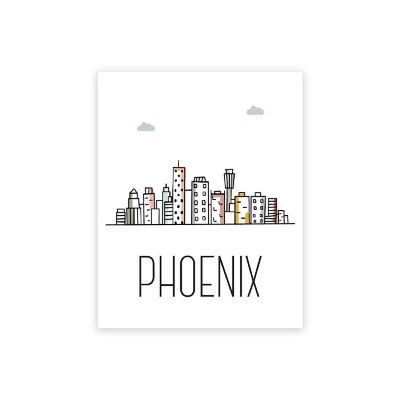 Phoenix Skyline Color 16x20in 1-Pack Image 1