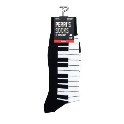 Piano Keyboard Socks Crew Knit 1 Pair Image 2