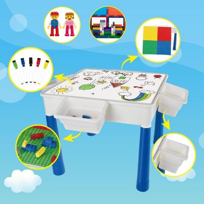 Picasso Tiles 585 Piece Activity Table Set Image 2