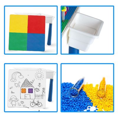 Picasso Tiles 585 Piece Activity Table Set Image 3