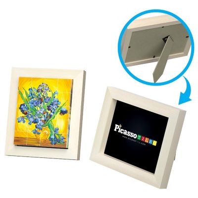PICASSOTILES 20pc Magnetic Puzzle Cubes World Famous Paintings w/ Free Frame Stand Image 3