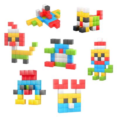 PicassoTiles - 50 Piece Pixel Magnetic Puzzle Cube Set PMC50 Image 1