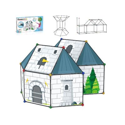 PicassoTiles Fort Building Tent Castle Theme Set Image 1