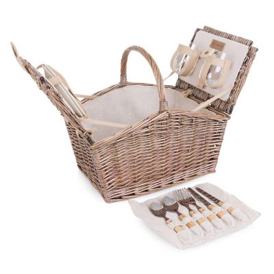 Piccadilly Picnic Basket - Natural Canvas Image 1
