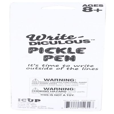 Pickle Pen  Blue Ink Image 1