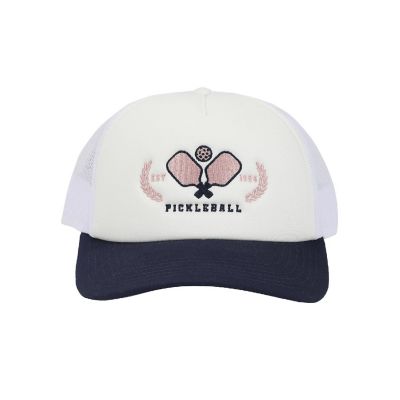 Pickleball Paddles White Foam Trucker Hat Image 1