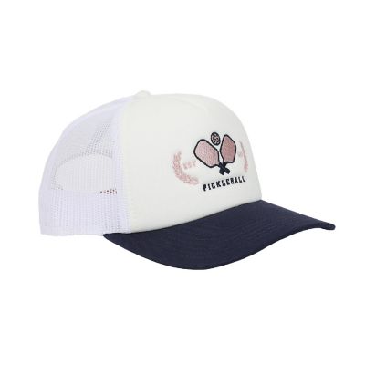 Pickleball Paddles White Foam Trucker Hat Image 2