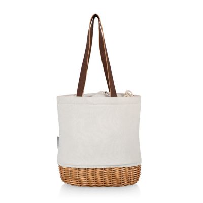 Pico Willow and Canvas Lunch Basket - Natural Canvas Image 1