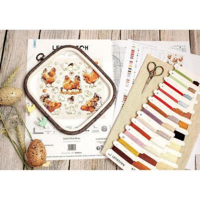 Pied Hens L8819 Counted Cross Stitch Kit Image 1