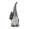Pine Tree Trunk Gnome Statue (Set Of 2) 13.5"H Resin Image 1