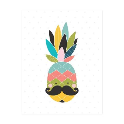 Pineapple Nursery Wall Art 8.5x11in Image 1