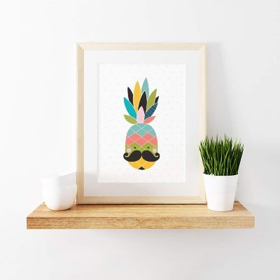 Pineapple Nursery Wall Art 8.5x11in Image 1