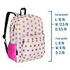 Pink and Gold Stars 16 Inch Backpack Image 3