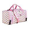 Pink and Gold Stars Weekender Duffel Bag Image 1