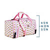 Pink and Gold Stars Weekender Duffel Bag Image 4