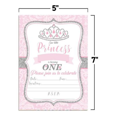 Pink &amp; Silver Damask Invitations 40pc. by AmandaCreation Image 3
