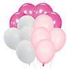 Pink & White 11" Latex Balloon Bouquet Kit - 49 Pc. Image 1