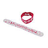 Pink Awareness Ribbon Canvas Bracelets - Less than Perfect - 12 Pc. Image 1