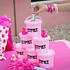 Pink Awareness Ribbon Donation Buckets - 12 Pc. Image 1