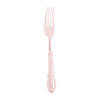 Pink Baroque Disposable Plastic Dinner Forks - (240 Forks) Image 1