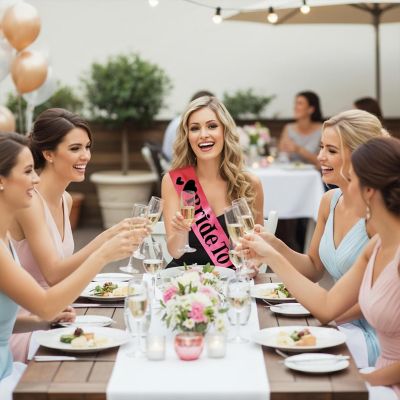 Pink Bride to Be Sash Costume Accessory Image 3