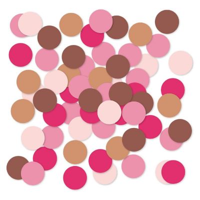 Pink Brown Chic Confetti 180-Pack Image 1