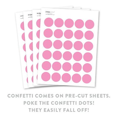 Pink Confetti 180-Pack Image 1