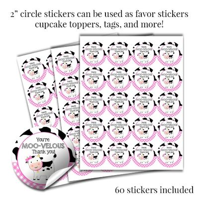 Pink Cow Sticker Bundle 429pc. by AmandaCreation Image 1