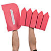 Pink D Fence Foam Hands - 12 Pc. Image 1