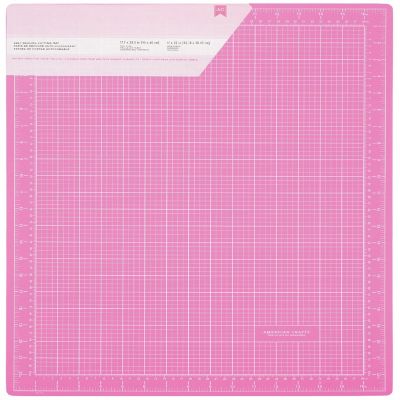 Pink Double-Sided Self-Healing Cutting Mat-18"X24" Image 1