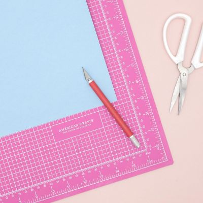 Pink Double-Sided Self-Healing Cutting Mat-18"X24" Image 3