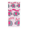Pink Elephant Cellophane Bags - 12 Pc. Image 1