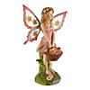 Pink Fairy Solar Garden Statue 7.75X4.37X10.75&#8221; Image 1