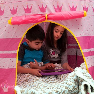 Pink Fantasy Castle Play Tent  54 x 41 Inches Image 3