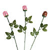 Pink Foil-Wrapped Roses Chocolate Candy - 12 Pc. Image 1
