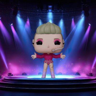 Pink Funko POP Rocks  Trustfall Image 3