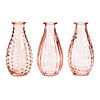 Pink Glass Bud Vases - 3 Pc. Image 1