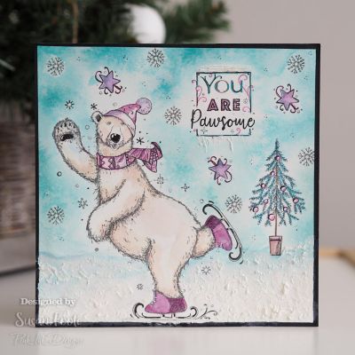 Pink Ink Designs Beary Christmas A5 Clear Stamp Image 1