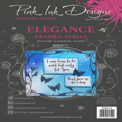 Pink Ink Designs Elegance A5 Clear Stamp Set Image 1