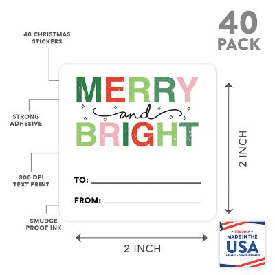 Pink Merry /Bright Christmas To/From Image 1