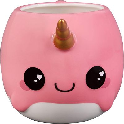 Pink Narwhal Coffee Mug - Cute Unicorn of the Sea Mug - Great Gift for Kids and Adults - Ceramic Image 2