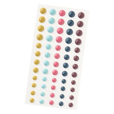 Pink Paislee Joyful Notes Enamel Dots-60 Pieces Image 2