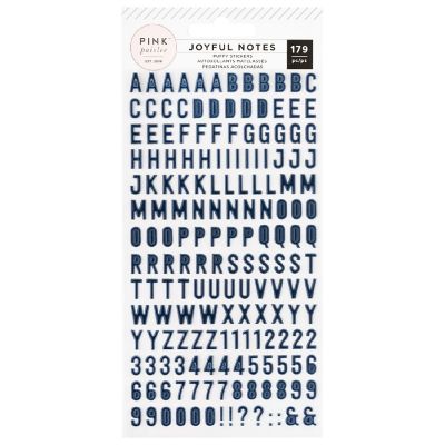 Pink Paislee Joyful Notes Puffy Stickers 179/Pkg-Alpha Image 1