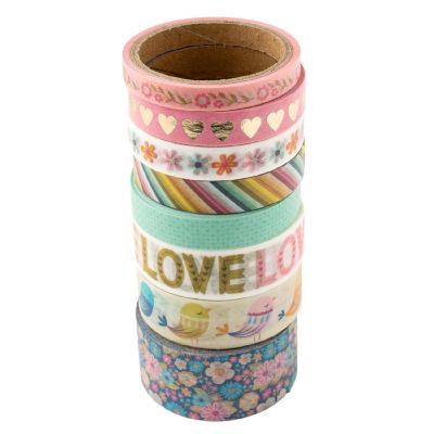Pink Paislee Joyful Notes Washi Tape-8/Pkg Image 2