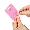 Pink Ribbon Adhesive Card Holders - 12 Pc. Image 1