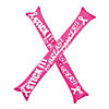 Pink Ribbon Awareness Boom Sticks - 24 Pc. Image 1